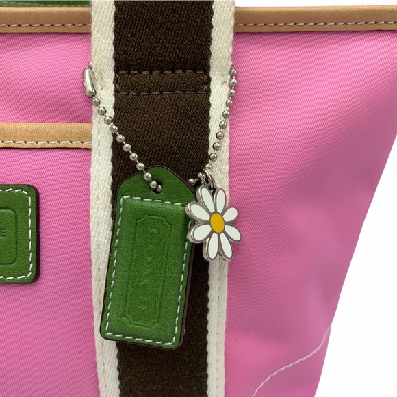 Coach Bag Canvas Mini Hampton Satchel Bag - Picture 11 of 16